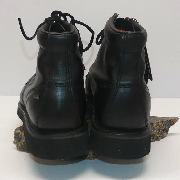 NWT Mens Harley Davidson Beau Riding all black leather moc toe riding boots sz 8