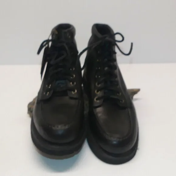 NWT Mens Harley Davidson Beau Riding all black leather moc toe riding boots sz 8