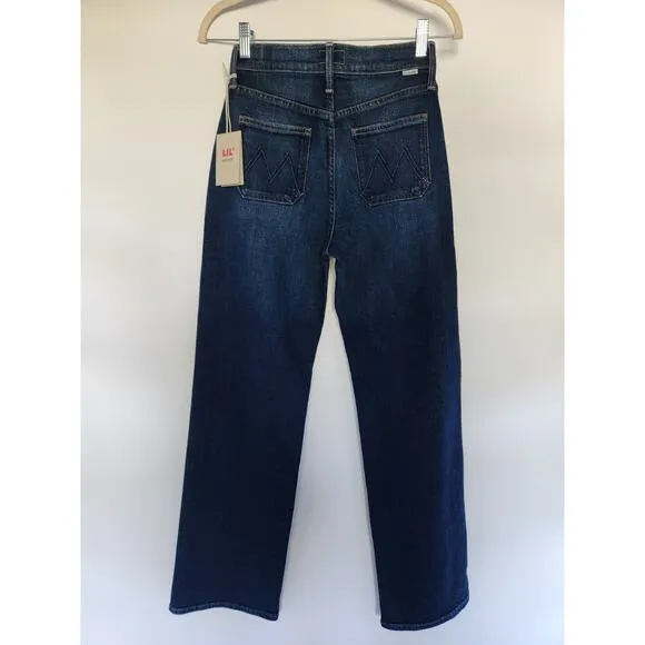 NWT Mother PETITES The Lil Patch Pocket Rambler Zip Sneak Jeans Sz 25 #7G501