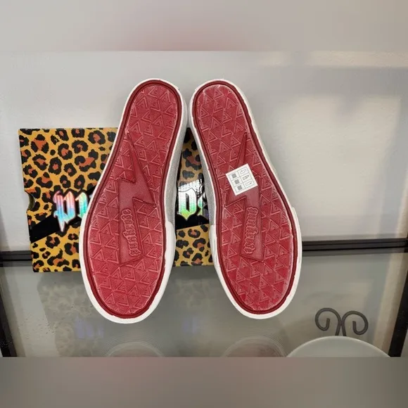 NWT NIB SKECHERS PUNKROSE Volt'd-Anything Goes Slip On Loafers Zebra Size 7.5