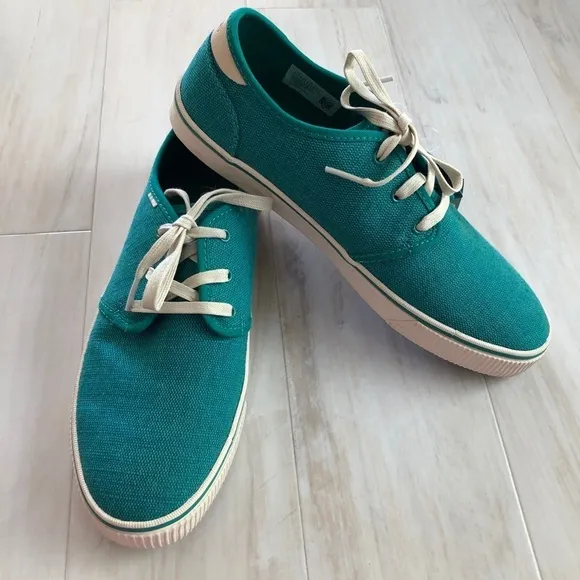 NWT (NoBox) Mens Toms Carlo Heritage Teal Sneakers