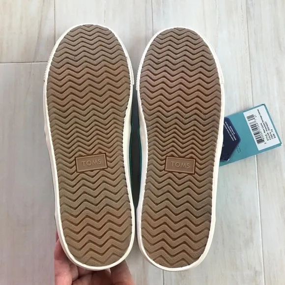 NWT (NoBox) Mens Toms Carlo Heritage Teal Sneakers
