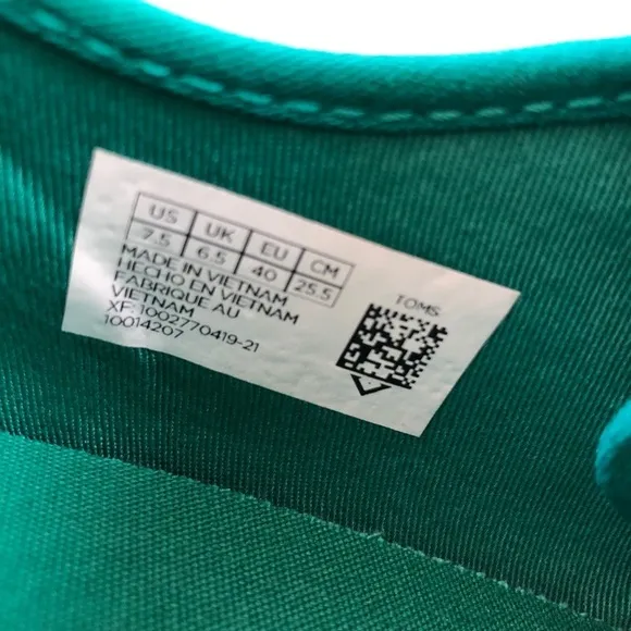 NWT (NoBox) Mens Toms Carlo Heritage Teal Sneakers