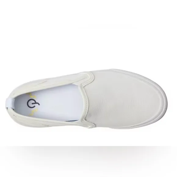 NWT Official Program STU-80 Men's White Slip-On Sneakers - Size 8