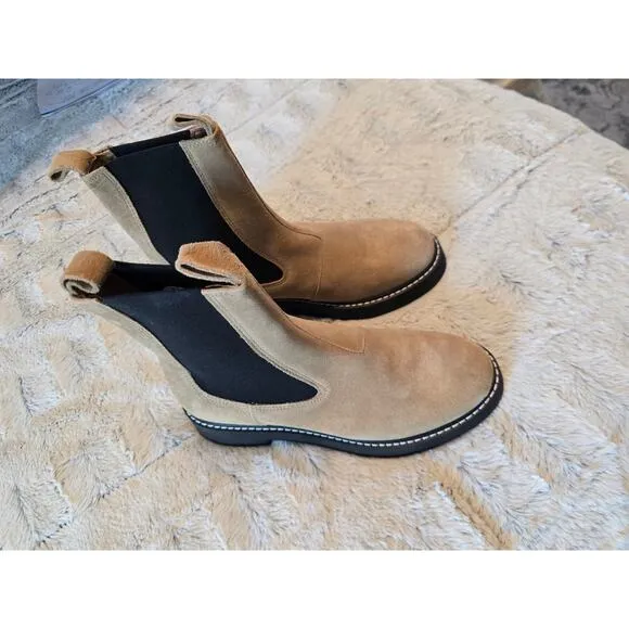 NWT Pilcro Tan Leather Stitch Boots - 38 EU (7.5-8.0 US)