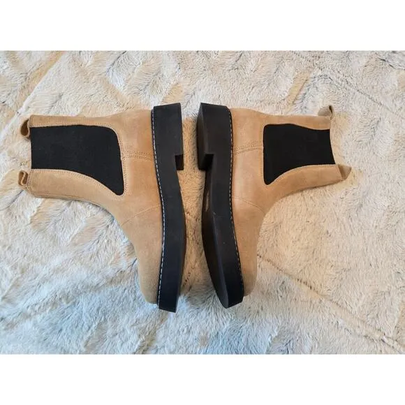 NWT Pilcro Tan Leather Stitch Boots - 38 EU (7.5-8.0 US)