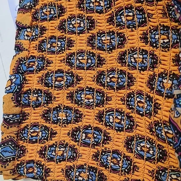 NWT RAMY BROOK Livvy Smocked Silk Mini Skirt in Buttercup Large
