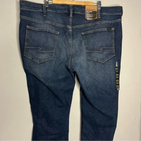 NWT Silver Jeans The Relaxed Fit Indigo Blue Jeans, size 46x32