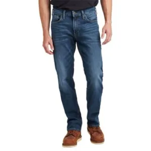 NWT Silver Jeans The Relaxed Fit Indigo Blue Jeans, size 46x32