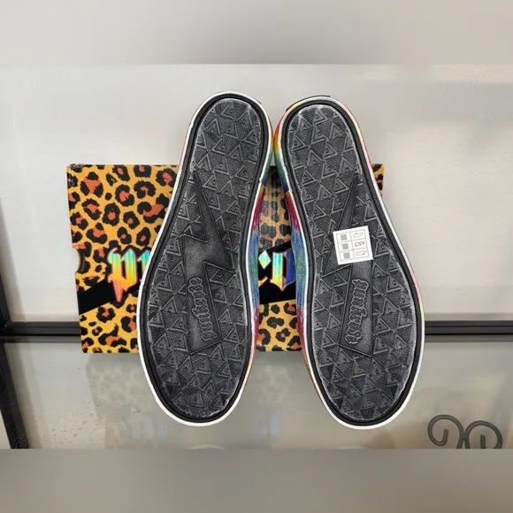 NWT Skechers Punkrose Volt'd-Crazy Core Lifestyle Slip On Loafers Black Size 7.5