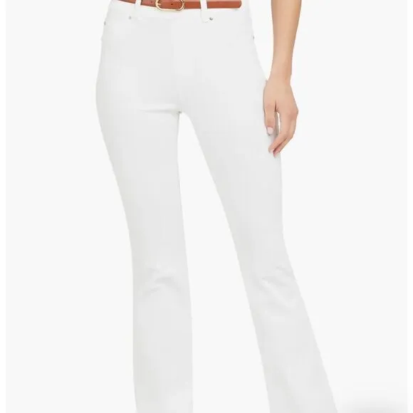NWT SPANX Flare White Jeans Reflect Your Style!  Size Large $ 148.00
