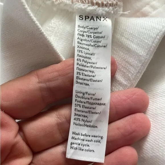 NWT SPANX Flare White Jeans Reflect Your Style!  Size Large $ 148.00