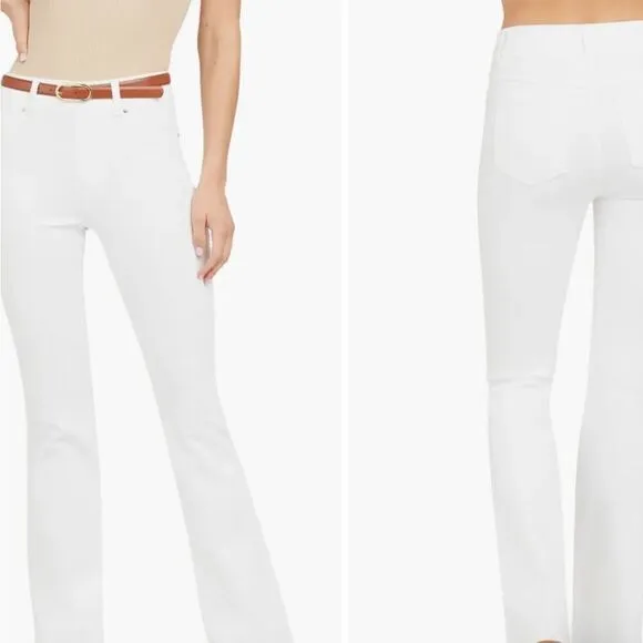 NWT SPANX Flare White Jeans Reflect Your Style!  Size Large $ 148.00