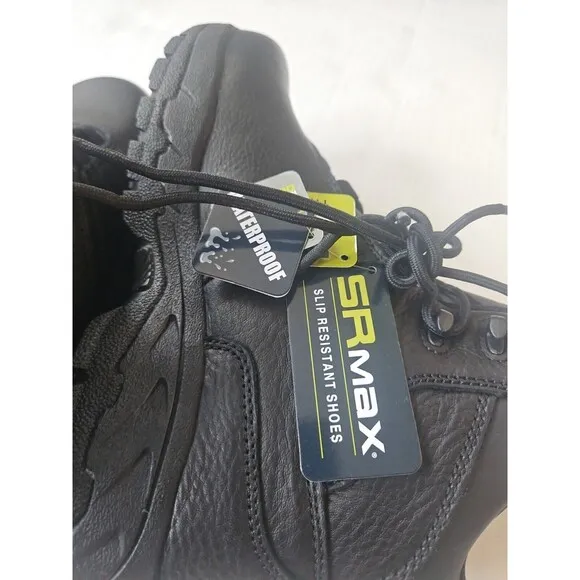 NWT SR MAX MENS BLACK WORK BOOTS  SRM2650 DENALI SIZE 9 M WATERPROOF