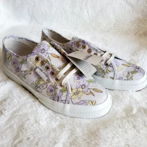 NWT Superga Floral Print Lilla Size 10