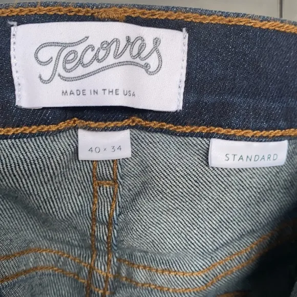 NWT Tecovas Standard Jean in Dark Blue Wash 40x34