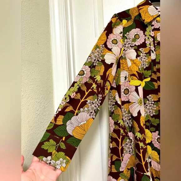 NWT Tuckernuck Fall Florals Crepe Callahan Shirt Dress