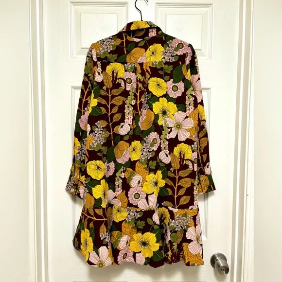 NWT Tuckernuck Fall Florals Crepe Callahan Shirt Dress