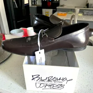 NWT-Versace Collection- Men’s Size 12 , Slip on Loafers (slope heel) Burgundy