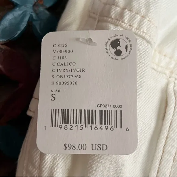 NWT We The Free Effie Denim Pocket Shorts Size Small