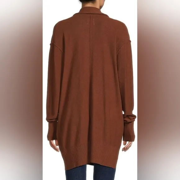 NWT❤️‍🔥$168 Free People Oversized Chestnut Desert Cardigan 🌎 Blazer Silhouette