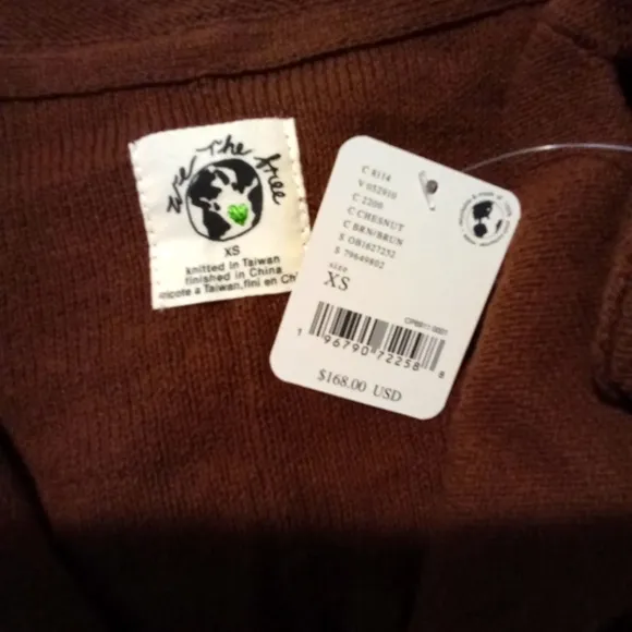 NWT❤️‍🔥$168 Free People Oversized Chestnut Desert Cardigan 🌎 Blazer Silhouette