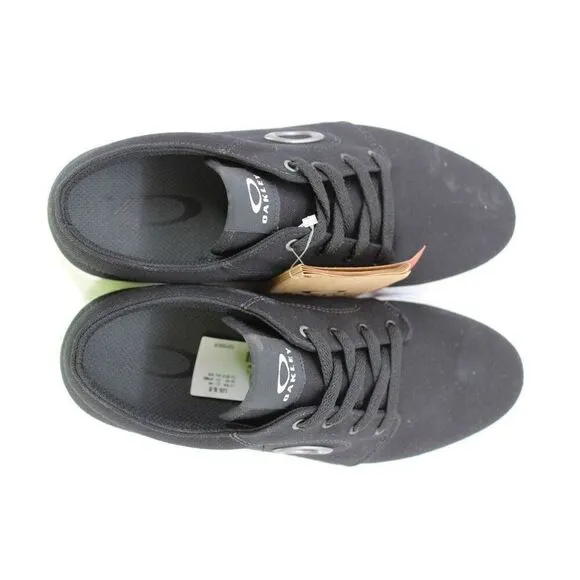 Oakley Canvas Spirit Sneakers Men 9.5 black Lace Up Casual Walking Athletic