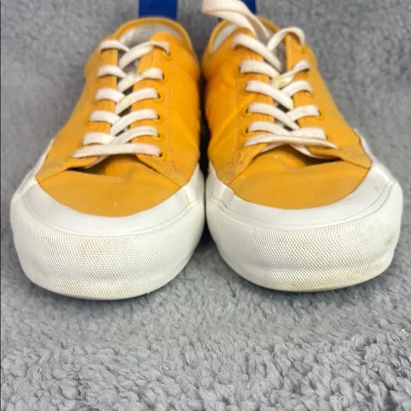 Obra Size 10 Vibrant Yellow and White Sneakers with Canvas Upper