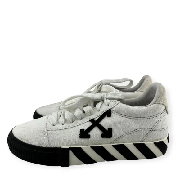 Off-White Vulcanized Canvas Sneakers