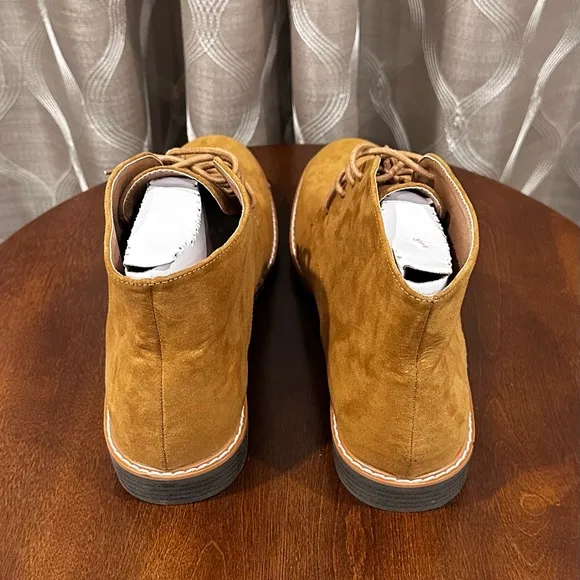 Old Navy Men's Chukka Boots Suede Faux Leather Lace Up Desert Oxford Size 12