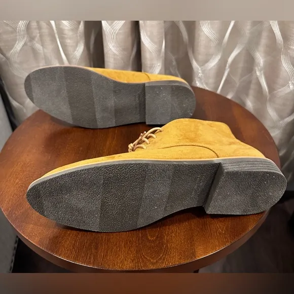 Old Navy Men's Chukka Boots Suede Faux Leather Lace Up Desert Oxford Size 12