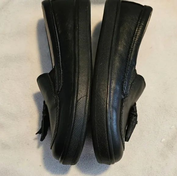 OLD SOLES Loafers Dress Shoes Black Tassels Unisex Little Kids Size 13.5 NEW