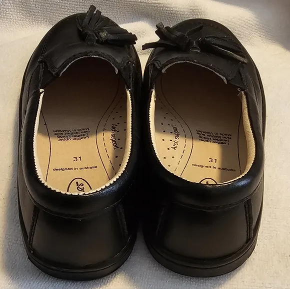 OLD SOLES Loafers Dress Shoes Black Tassels Unisex Little Kids Size 13.5 NEW