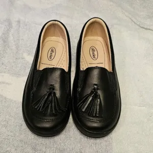 OLD SOLES Loafers Dress Shoes Black Tassels Unisex Little Kids Size 13.5 NEW