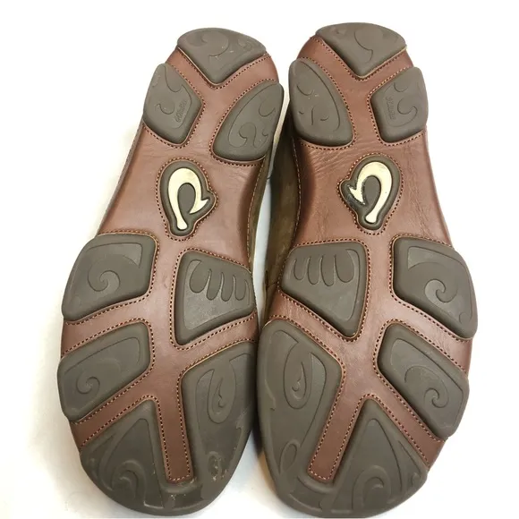 Olukai amplia Ray toffee slip on loafers shoes