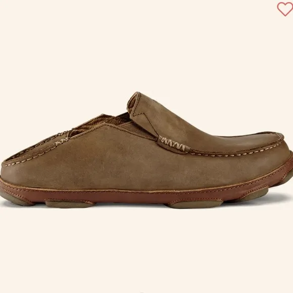 Olukai amplia Ray toffee slip on loafers shoes