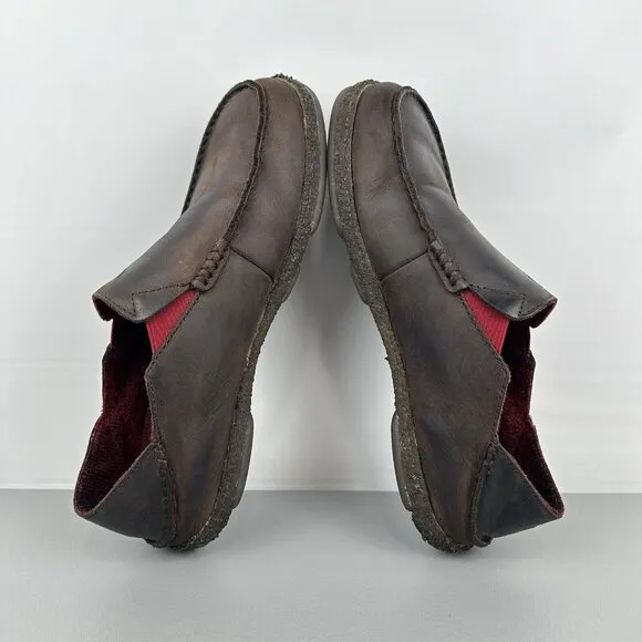 Olukai Moloa Kohana Loafers Shoes Leather Slip On Drop Heel Slides Brown Mens 10