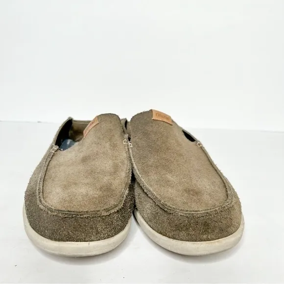 Olukai Nalukai Kala Slip On Men’s Size 12 Gray Loafers Leather