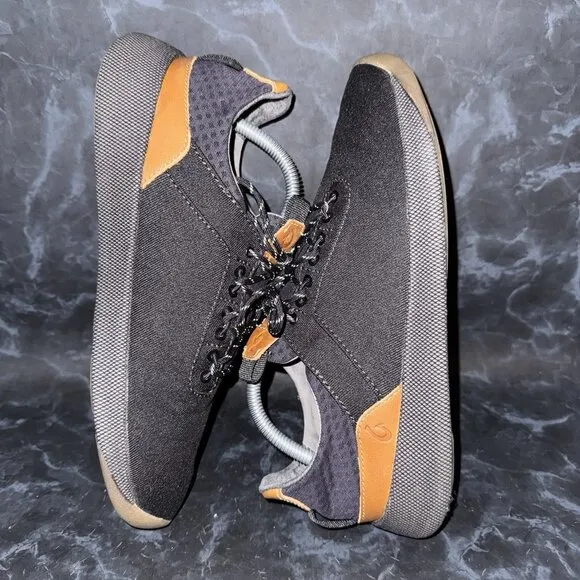 Olukai Nanea LI Black Low Top Casual Comfort Sneakers Canvas Mens Size 9