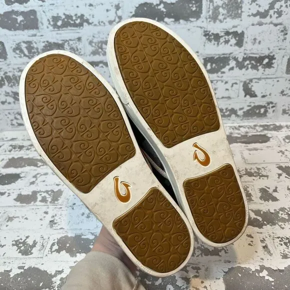 Olukai | pink camo slip on loafers