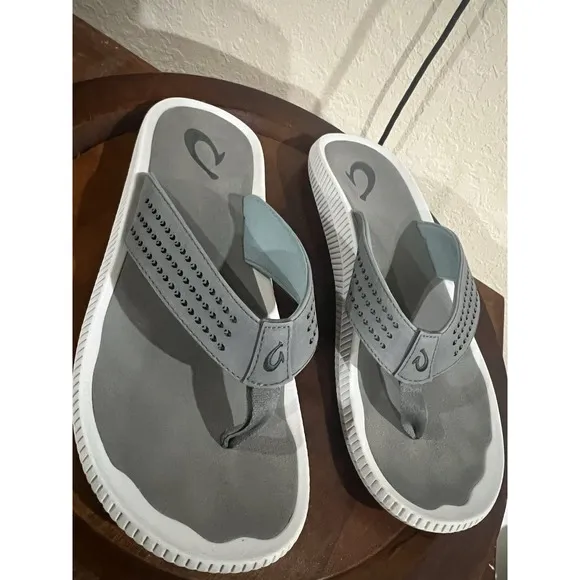Olukai Ulele Sandals Flip Flops Comfort Thong Beach Mens 11 M Vacation Resort