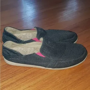 Olukai Waialua Gray Mesh Loafers