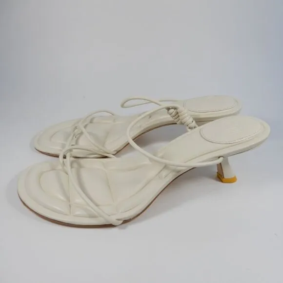 ONCEPT Sydney Kitten Heel Sandals Size 9 Ivory White NEW $300