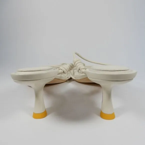 ONCEPT Sydney Kitten Heel Sandals Size 9 Ivory White NEW $300