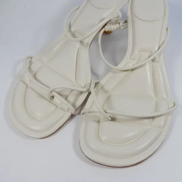 ONCEPT Sydney Kitten Heel Sandals Size 9 Ivory White NEW $300