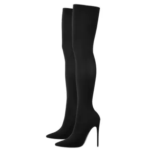 Only Maker Pointy Toe Over The Knee Stockings Boots​​