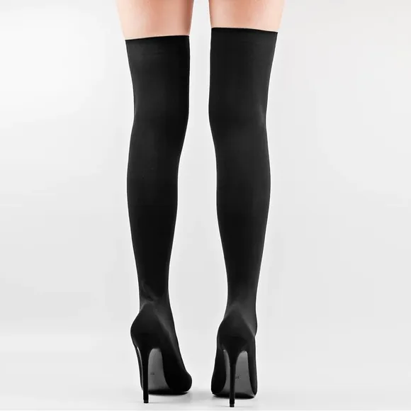 Only Maker Pointy Toe Over The Knee Stockings Boots​​
