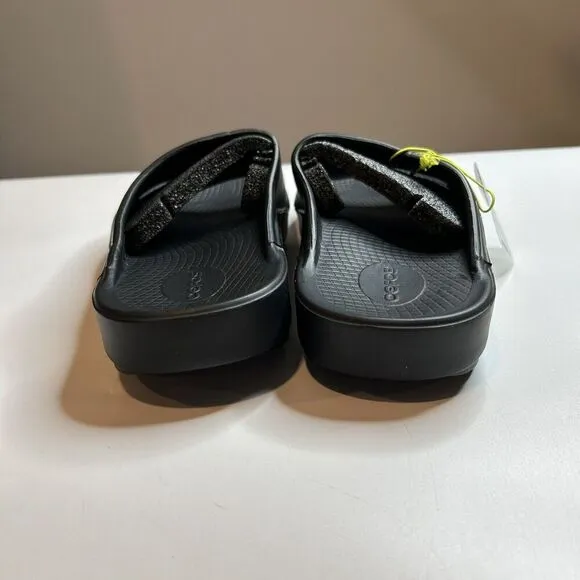 Oofos Ooahh Recovery Slide Sandals Mens 9 Womens 11 Black Rubber Slip On Comfort