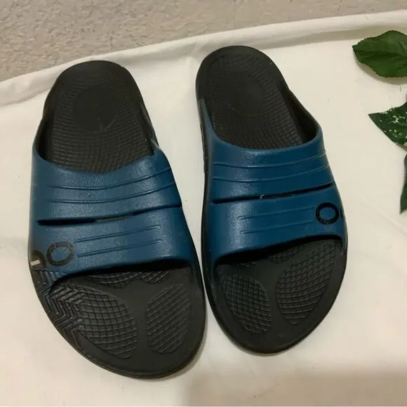 Oofos Ooahh Slide Sandals Womens Size 6 Black Recovery Comfort Sandals Mens 4