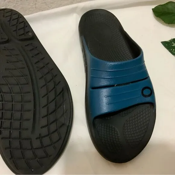 Oofos Ooahh Slide Sandals Womens Size 6 Black Recovery Comfort Sandals Mens 4